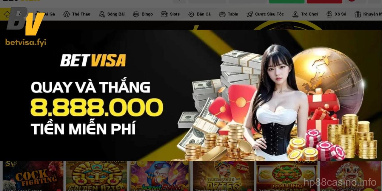 Vòng quay miễn phí nhận thưởng giá trị tại Betvisa App